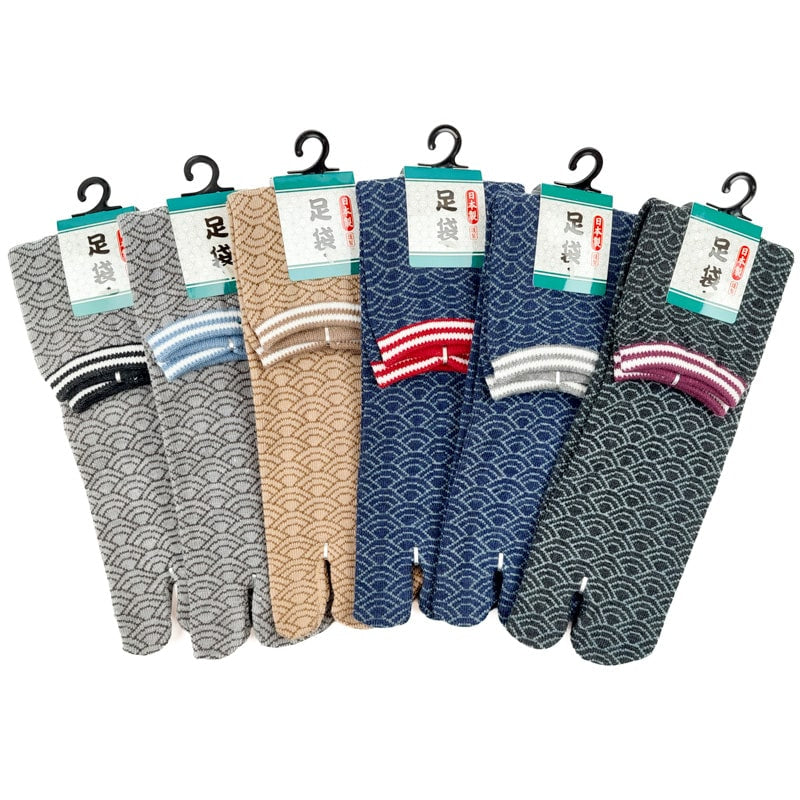 Pakkaus Tabi Seigaiha sukkia - 6 paria - EU 37-42