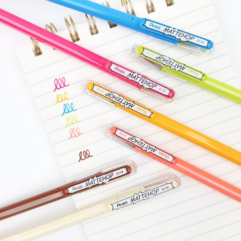Pentel Mattehop Original värilliset kynät + makea setti
