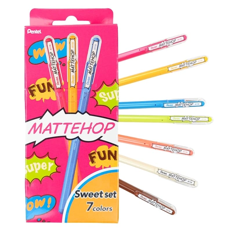 Pentel Mattehop Sweet Set värilliset kynät
