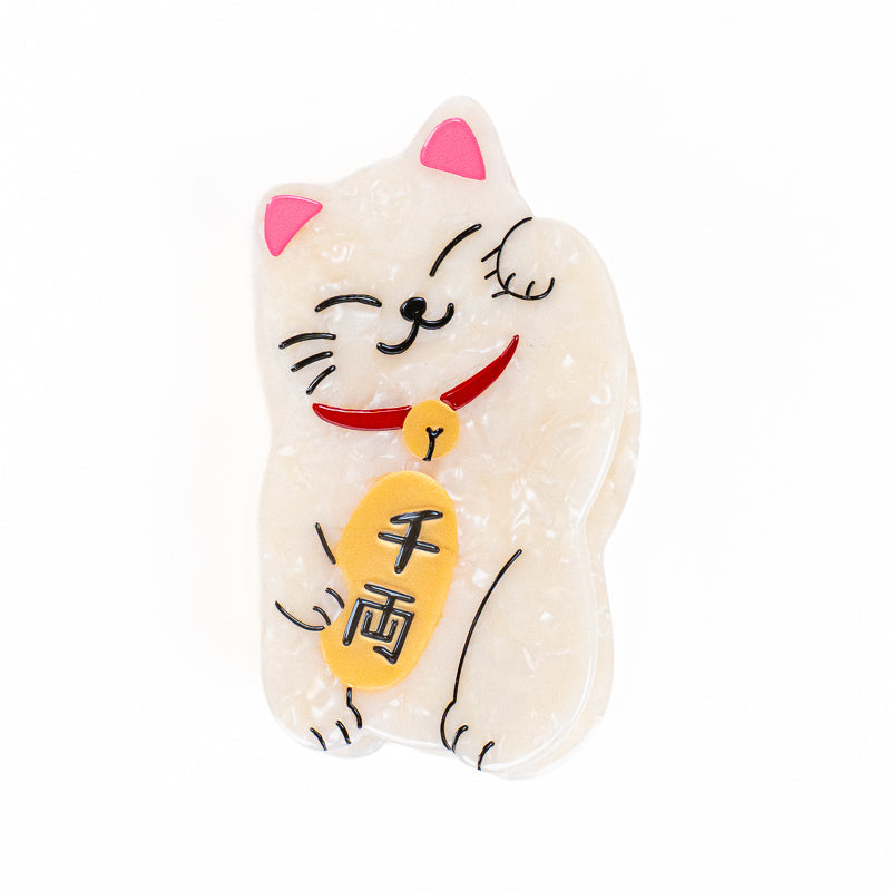 Japanilainen Maneki-Neko-hiussalpa