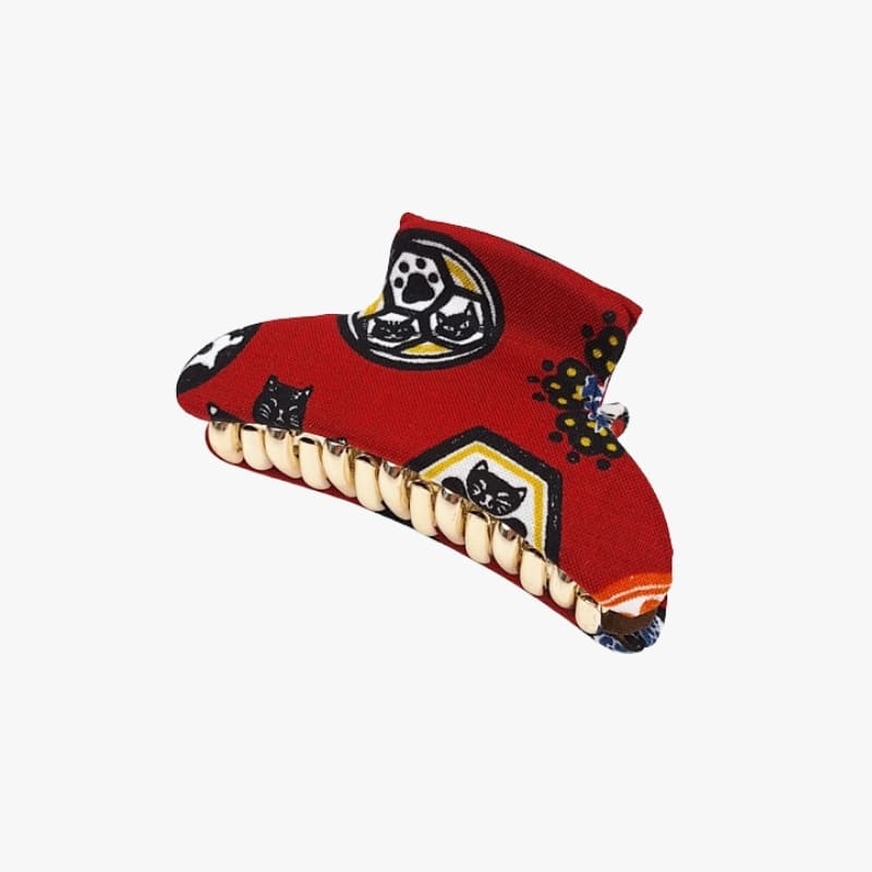 Japanilainen kissa kangas hiusklipsi