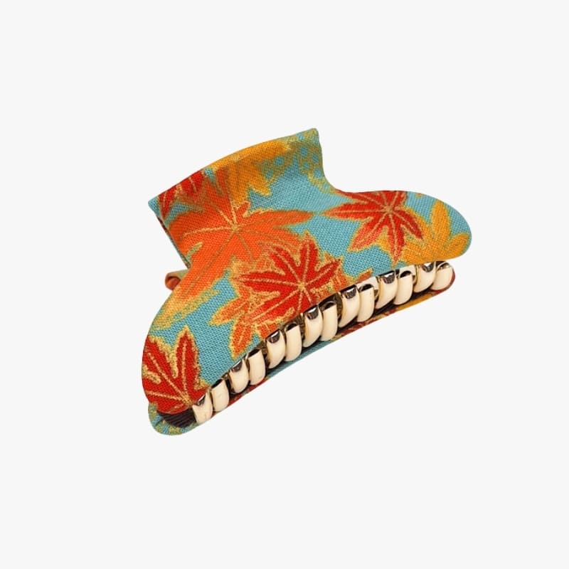 Japanilainen hiusklipsi Momiji kangas