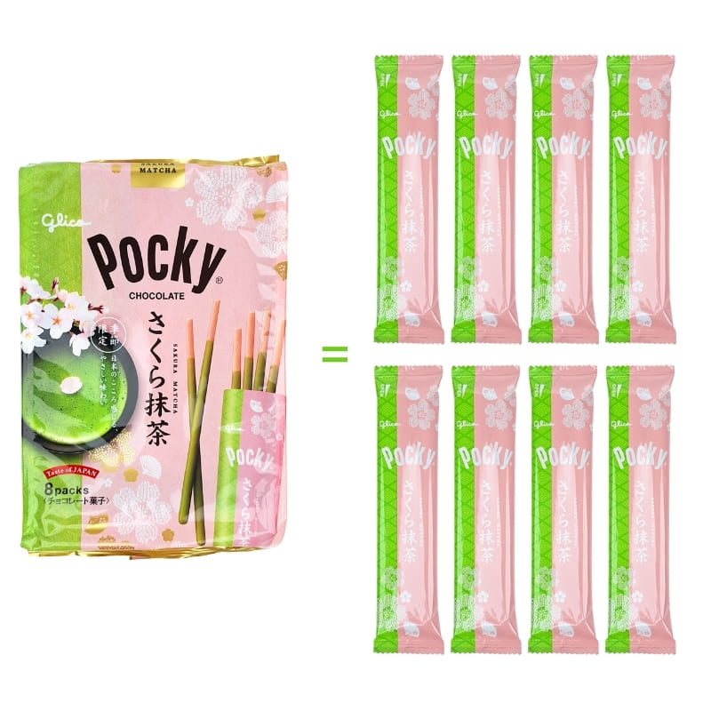 Pocky keksi tikku Sakura Matcha Matcha Matcha