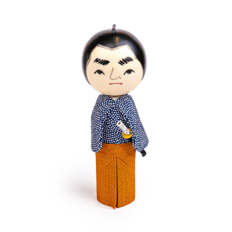 Japanilainen Kokeshi Samurai-nukke