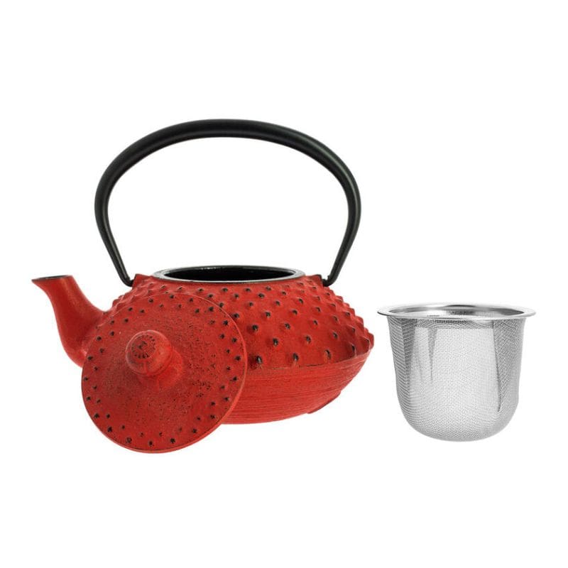 Punainen Iwachu japanilainen valurautainen teekannu 350 ml