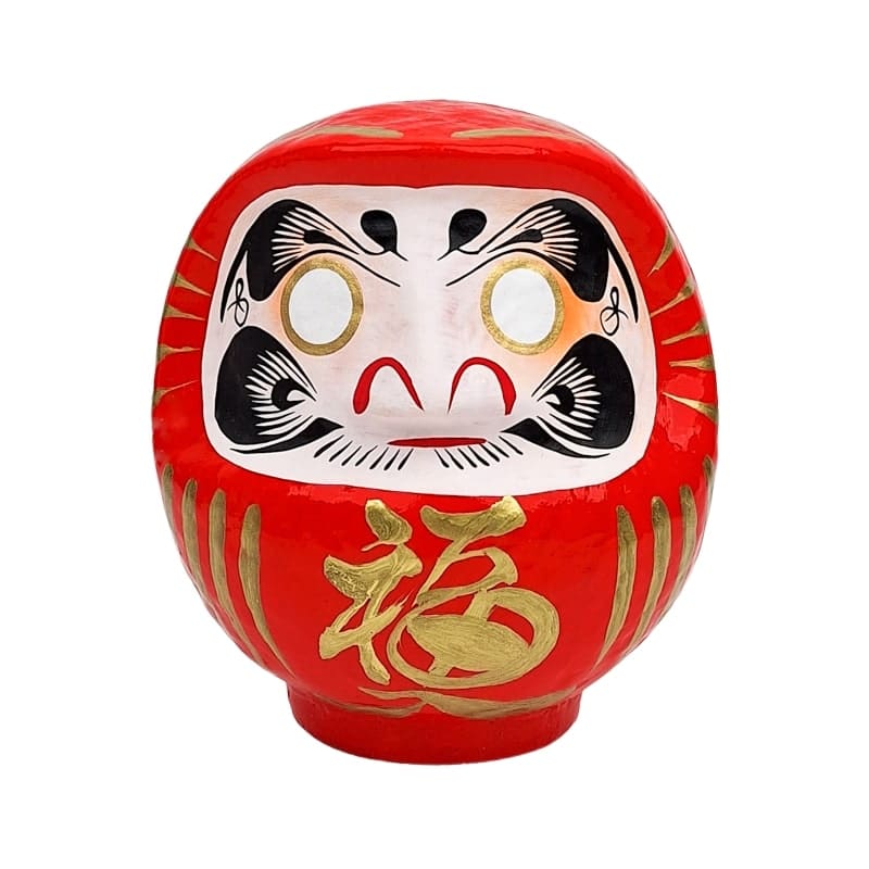 Punainen japanilainen Daruma - 9-15 cm - 12 cm