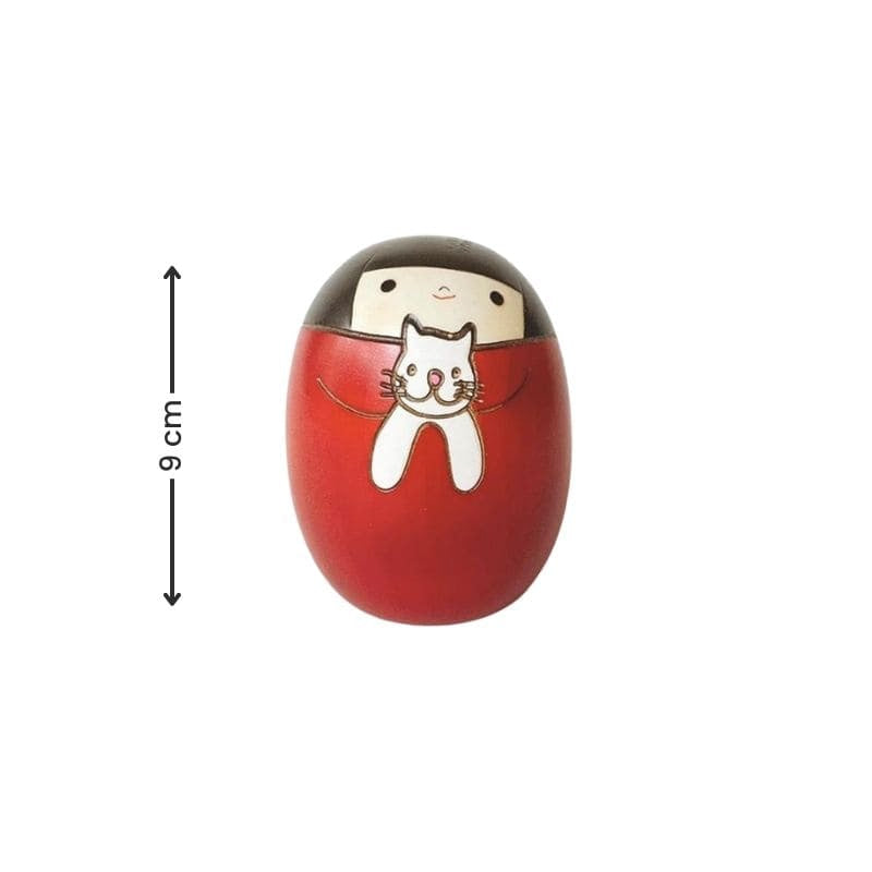 Punainen Kokeshi Neko