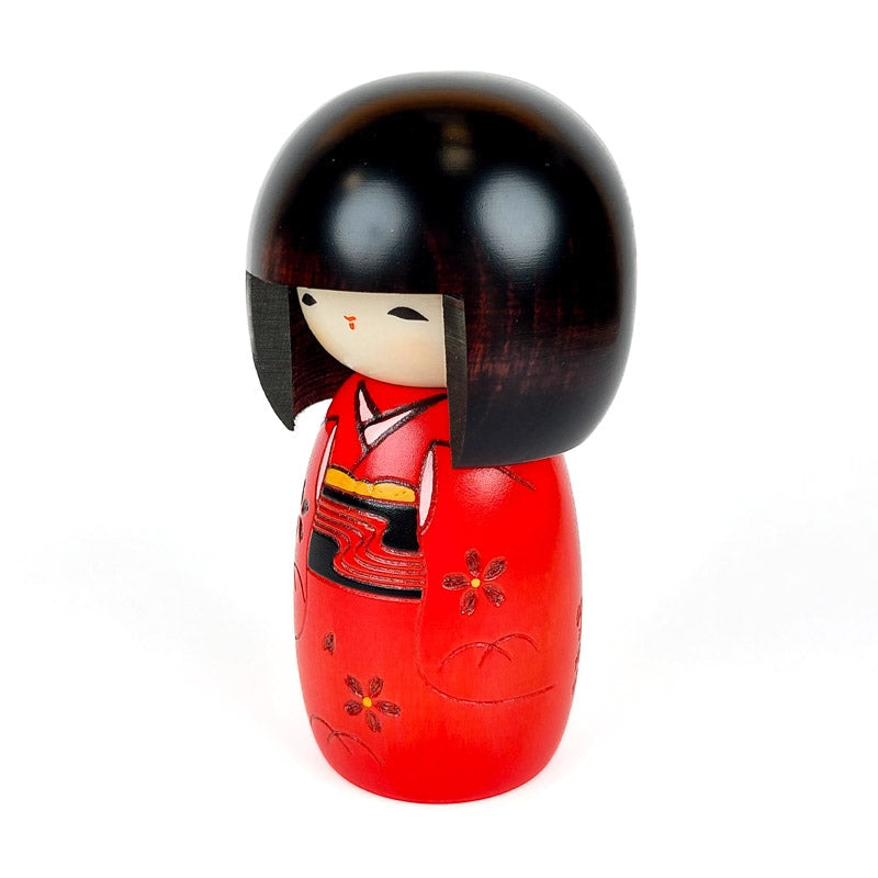 Punainen Kokeshi-nukke