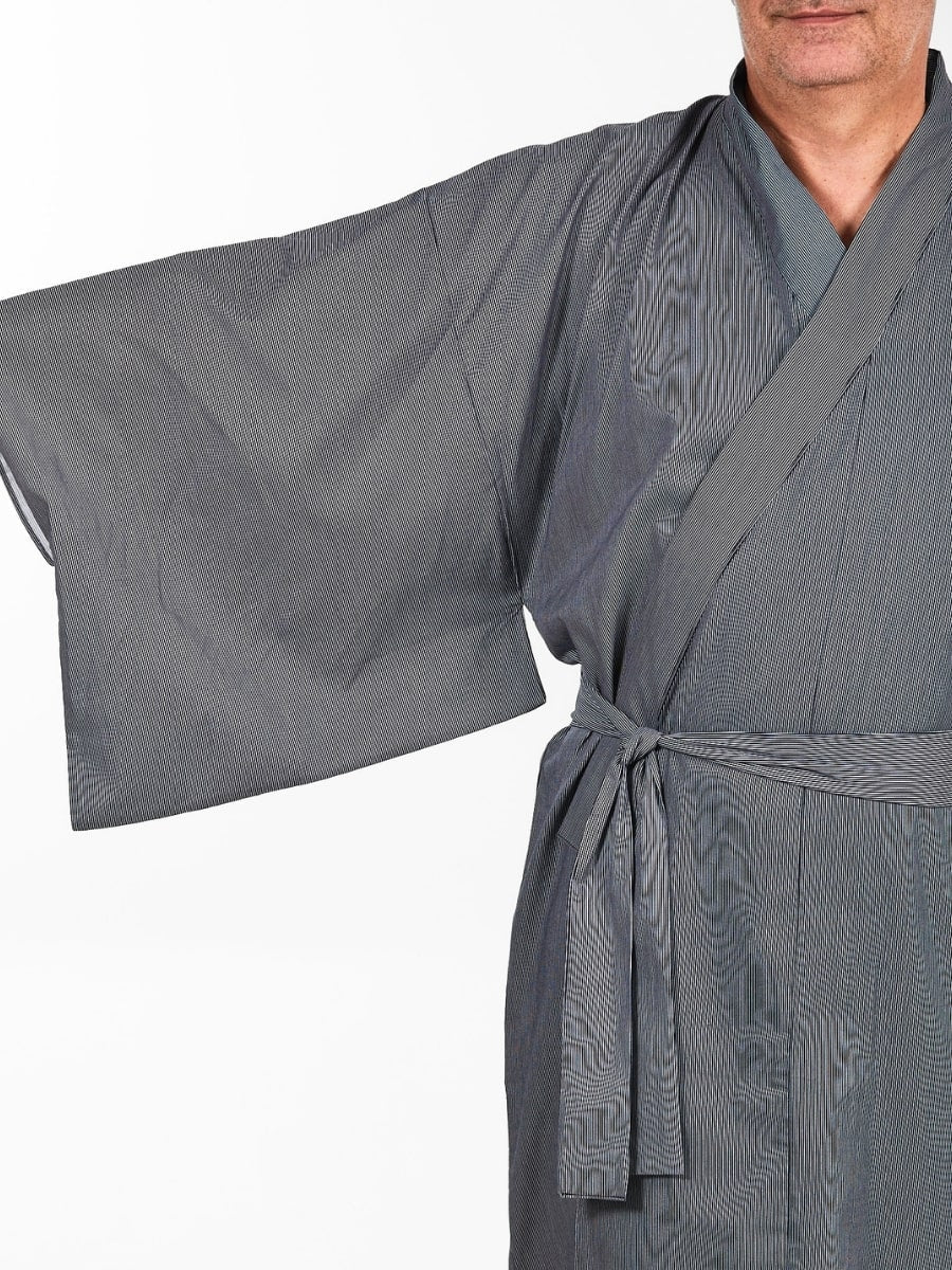 Raidallinen miesten Yukata Kimono