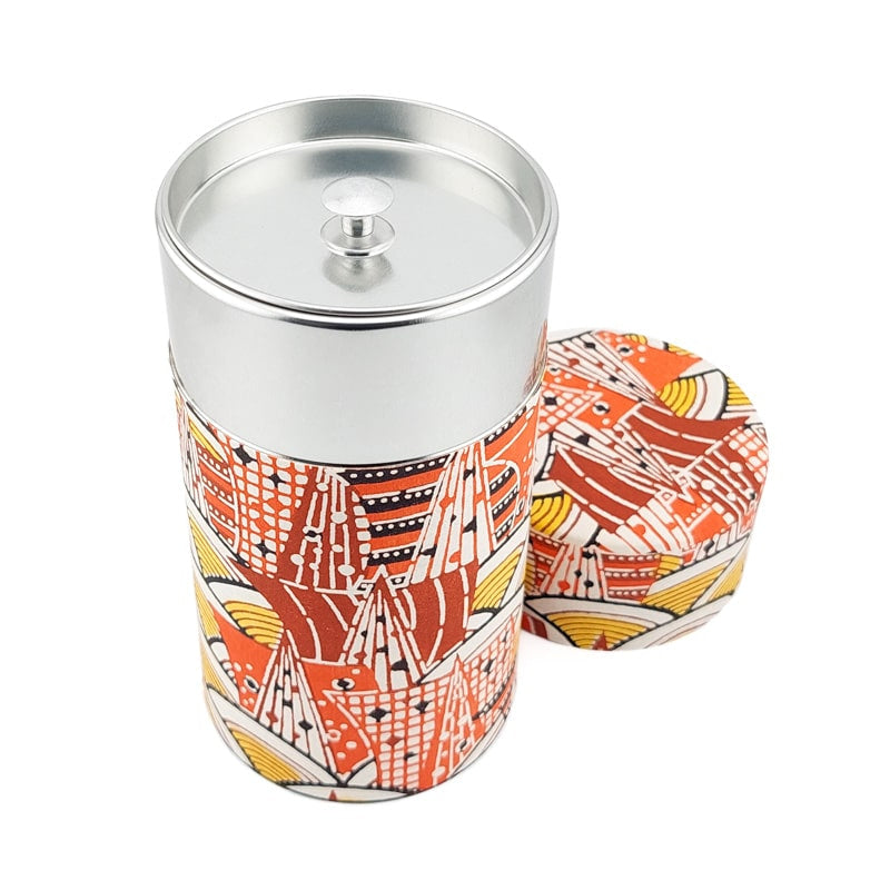 Retro japanilainen teepakkaus