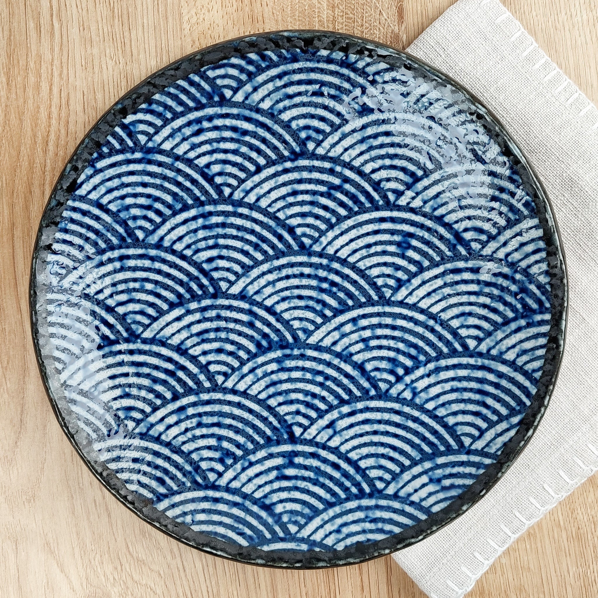 Seigaiha Japanilainen lautanen
