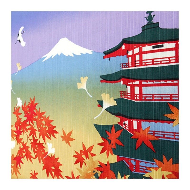Syksyn japanilainen Furoshiki - 50cm x 50cm