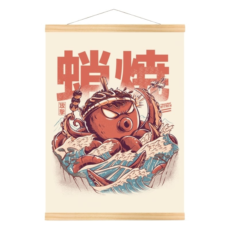 Takoyaki Attack Japanilainen juliste - A3