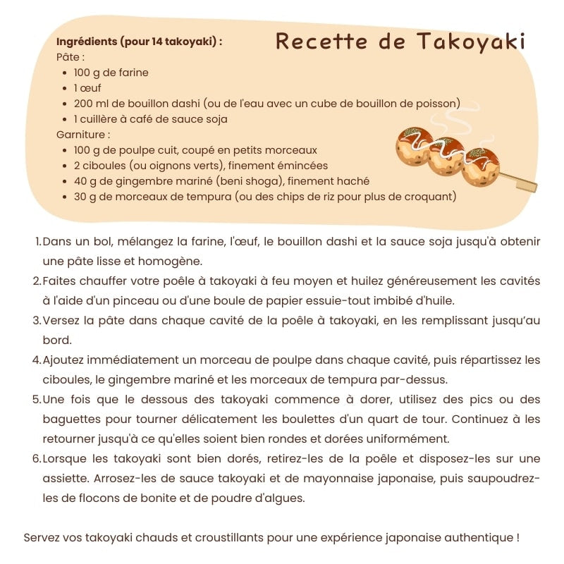 Takoyaki Japanilainen paistinpannu