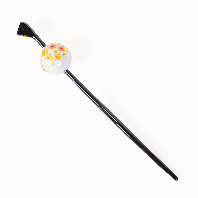 Japanilainen Tama Kanzashi Ukidama, valkoinen