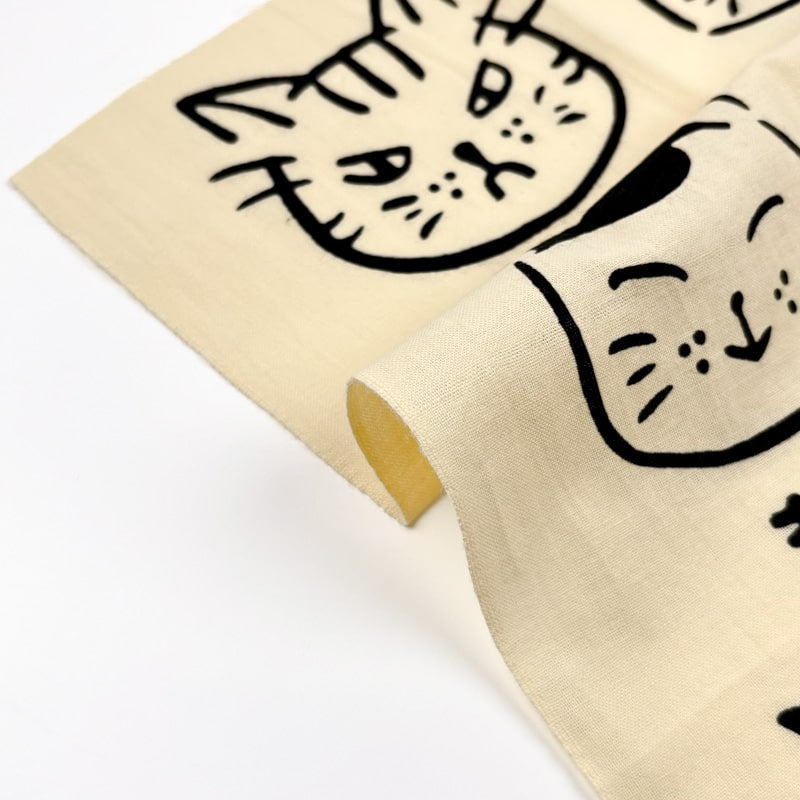 Tenugui Japanilainen kissa tulostaa