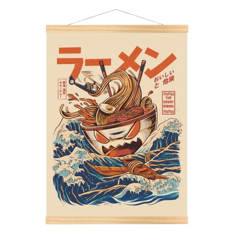 The Great Ramen of Kanagawa Japanilainen juliste - A3