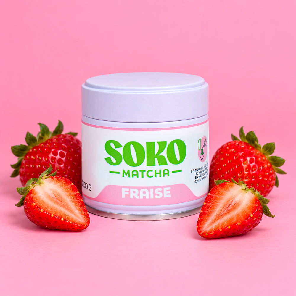 Soko Matcha -mansikkatee