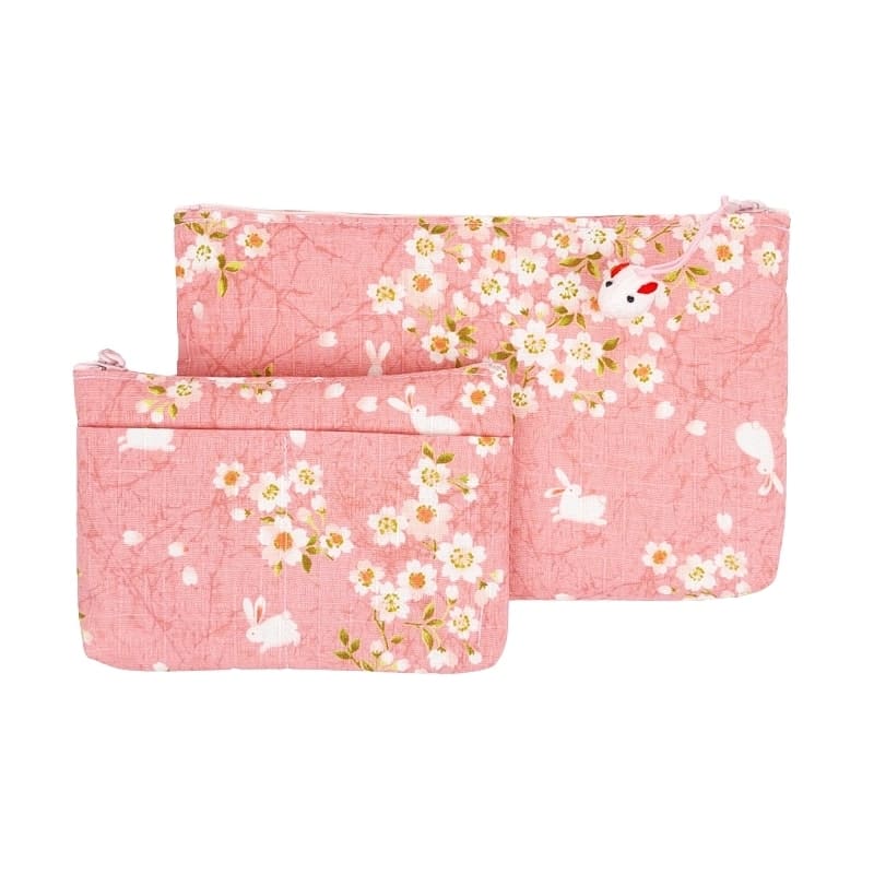 Usagi kukkaro Sakura vaaleanpunainen