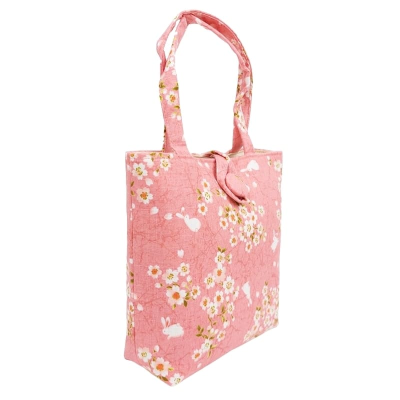 Usagi Sakura japanilainen laukku vaaleanpunainen