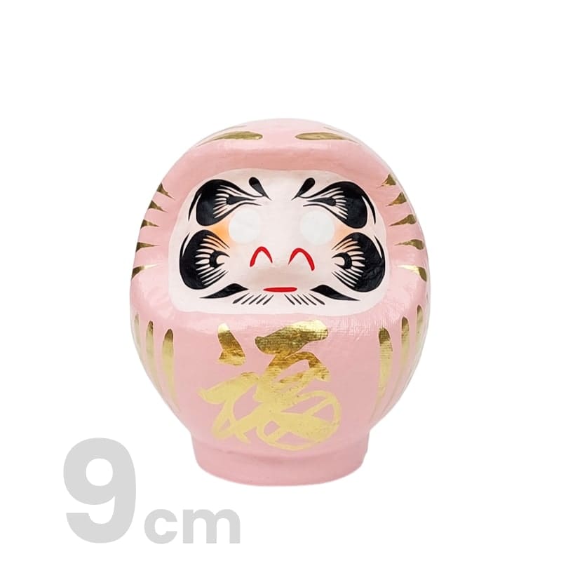 Vaaleanpunainen japanilainen Daruma - 9-15 cm - 9 cm