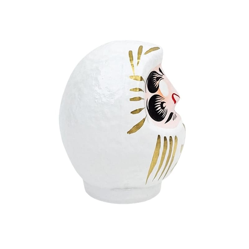 Valkoinen japanilainen Daruma - 9-15 cm