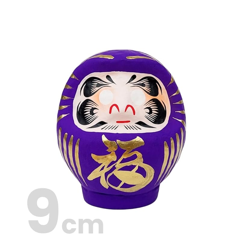 Violetti japanilainen Daruma - 9-15 cm - 9 cm