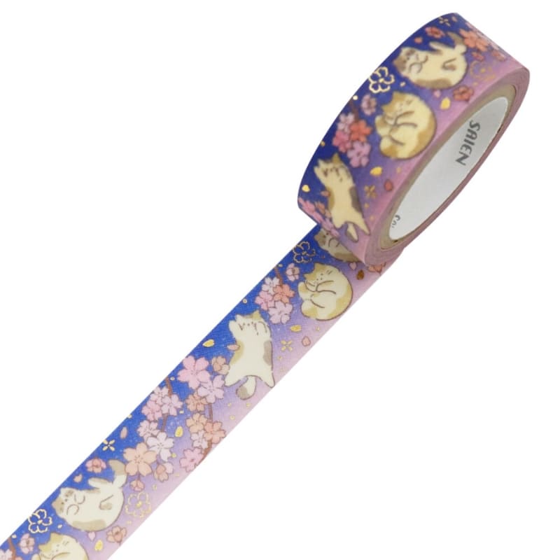 Japanilainen Washi teippi Sakura kissa