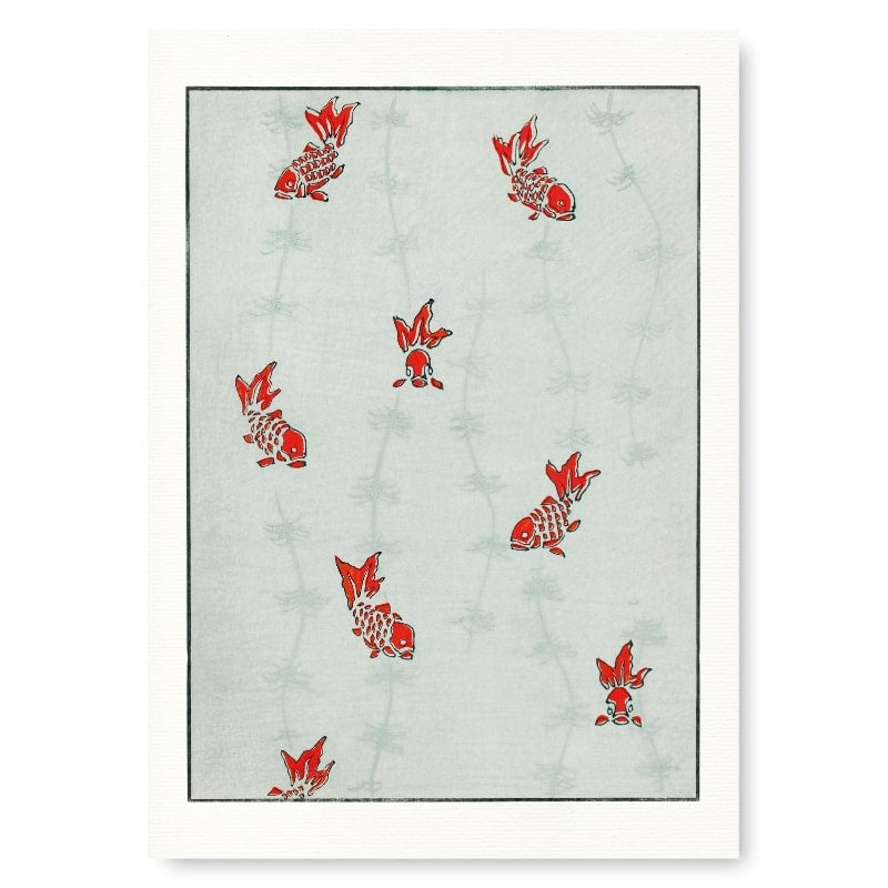 Watanabe Seitei Japanilainen tuloste - Kala - A3